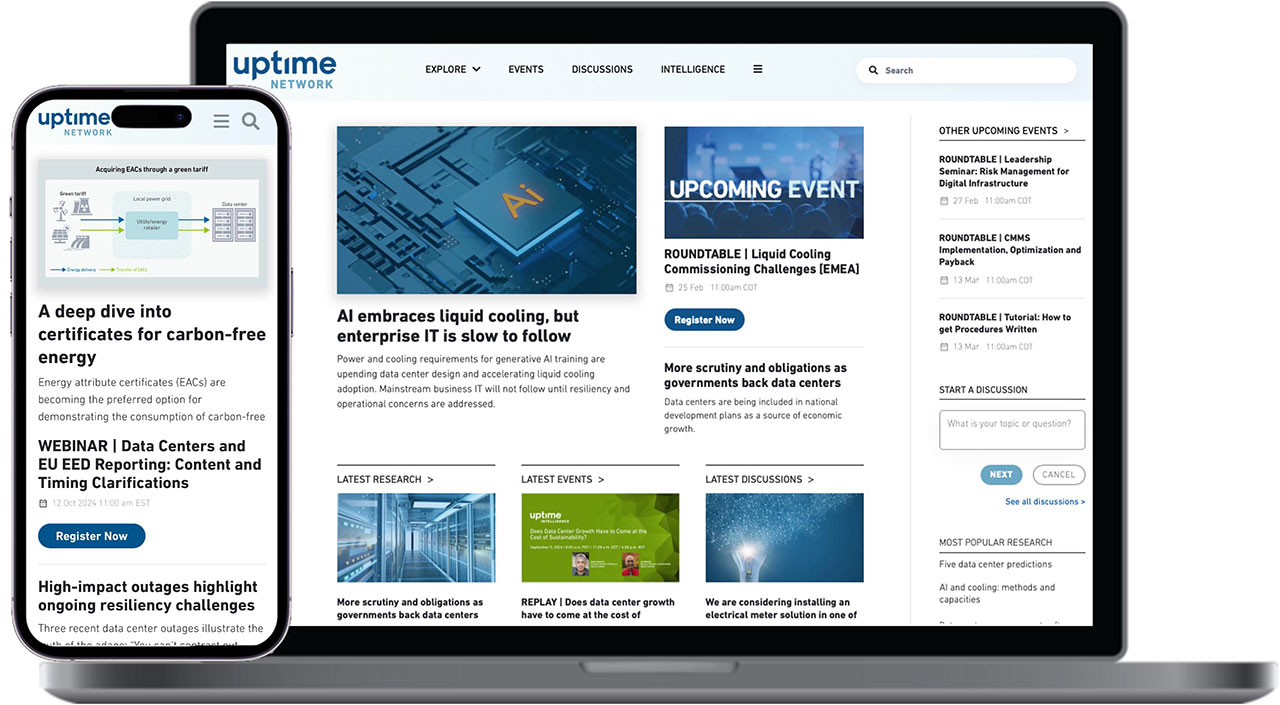 Uptime Network Portal shown on devices Uptime Network Portal shown on devices